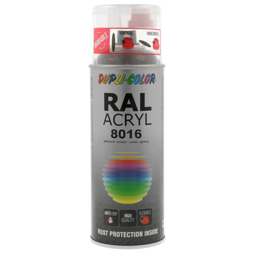 Dupli Color RAL-Acryl-Spray glz 400 ml 359286 RAL 8016 mahagoni braun